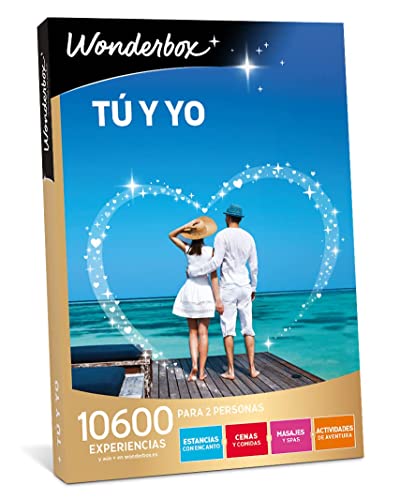 Wonderbox - Caja Regalo - Tú y yo - 10600 Experiencias para Dos Personas - Estancias con Encanto, Cenas y Comidas, Masajes y Spas... Idea Regalo para una Pareja, Cumpleaños