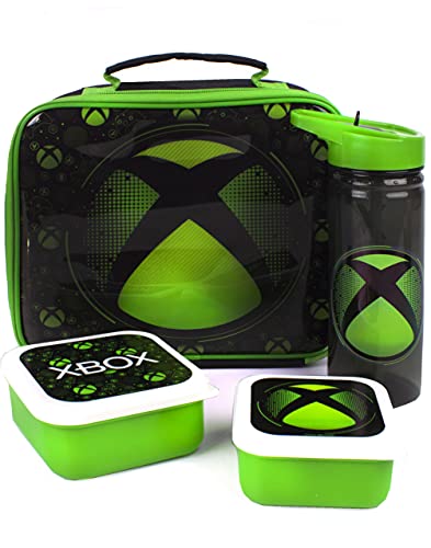 Xbox Bolsa de Almuerzo 4 Piezas (Bolsa de Comida Botella 2 Botes) Un tamaño