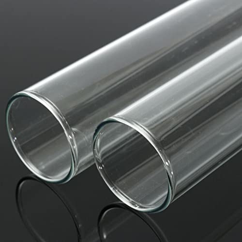 xiaghua369 5 Piezas de Vidrio Transparente Tubo de ensayo de borosilicato 10-30 mm de Fondo en Forma de U Laboratorio Escuela Suministros de educación (Color : 20mmx200mm)