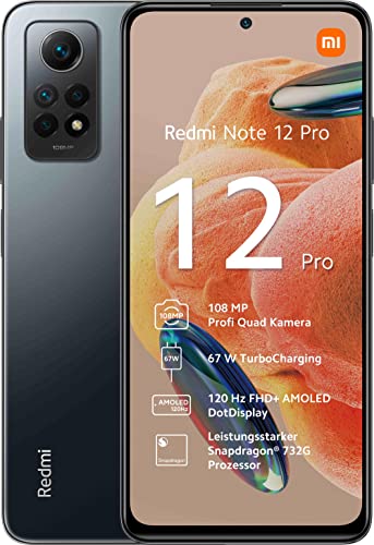 Xiaomi Smartphone Redmi Note 12 Pro 8GB/ 256GB/ 6.67"/ Negro Medianoche