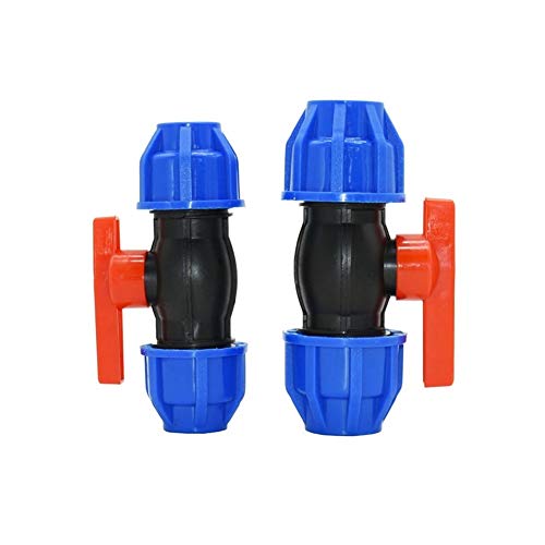 XINXI-YW Conveniente Válvula de Bola DN15 DN20 PVC PE Tip.Pap válvula reguladora de caudal de Agua de 1/2" 3/4 Pulgadas 1pcs del Tubo de Agua Conector de Grifo Decorativo (Color : 3I4)