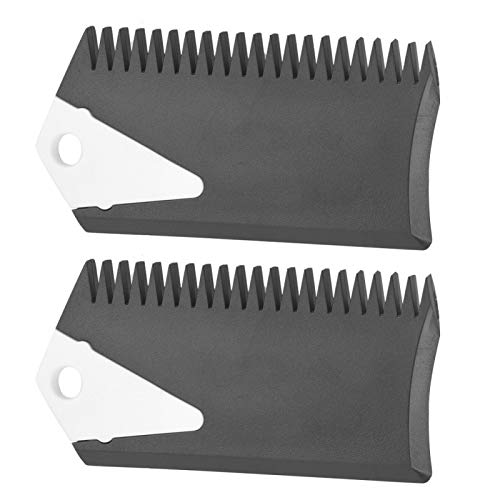 Yosoo Peine para Cera Surf, Peine rascador Surf, 2 unids/Set Peine de Cera para Tabla de Surf, Peine de Tabla de Surf de PVC y raspador para Tabla de Surf, Skimboard