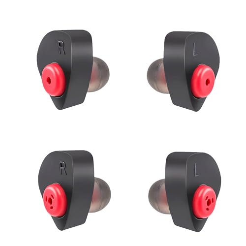 Zeadio Tapones para auriculares moldeados personalizados para tubos acústicos de radio de seguridad y kits de audio de tubo de bobina de radio bidireccional (par de 2)